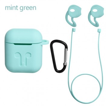 4 In 1 Earphone Silicone Case Anti-lost Wire Eartips for Apple Airpods Air Pods Bluetooth Wireless Headphone Accessories