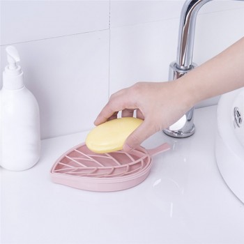 2018 Bathroom Accessories Home amp; Living  Leaf Shape Soap Box Dish Storage Plate Tray Holder Case Container