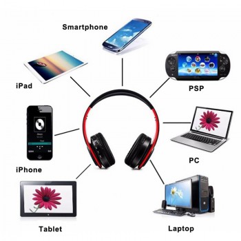 Wireless Headphones Bluetooth Headphone Foldable Headset Music Stereo Bass Earphones With Microphone For PC mobile Phone Mp3