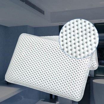Flexible Comfort PVC Bath Pillow Bathtub Spa Pillow Headrest Bathroom Supplies Mesh Material Provide Enduring Comfort
