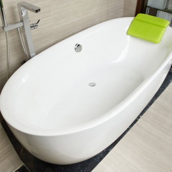 Bathtub Pillow with Strong Large Suction Cups Spa Bath Pillow PVC Foam Pillow for Neck Waterproof Bath Pillow