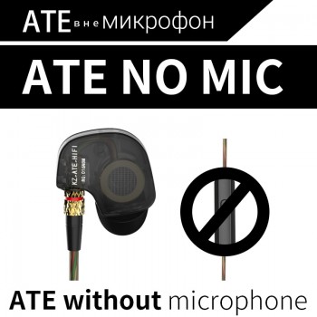 KZ ATES In-Ear Earphone ATE HiFi Earphones ATR Earphone With Mic HD9 Copper Driver Earphone For Running With Microphone