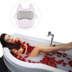3D Nonslip Bathtub Pillow With 5 Powerful Suction Cups Home Spa Pillow To Support Head Neck Back And Shoulders