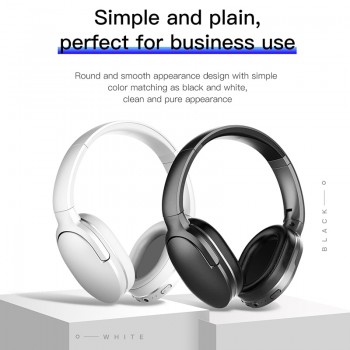 Baseus D02 Bluetooth Headphone, Adjustable amp; Foldable 25 Hours Music Play Wireless Earphone Portable Bluetooth Earphoe with Mic