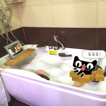 SPA bamboo bath rack Bathroom accessories