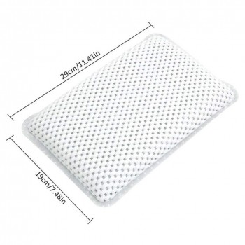 LIVING SMART PVC Foam Waterproof Sponge Spa Bath Pillow Waterproof Bathtub Shampoo Pillow Cushion