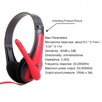NEW Computer Laptop PC Game Headphone 3.5MM Wired Playing Gaming Voice Call With Microphone Adjustable Headsets Audifonos