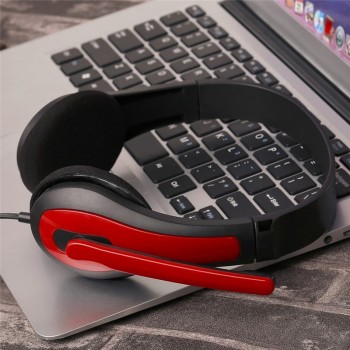 NEW Computer Laptop PC Game Headphone 3.5MM Wired Playing Gaming Voice Call With Microphone Adjustable Headsets Audifonos