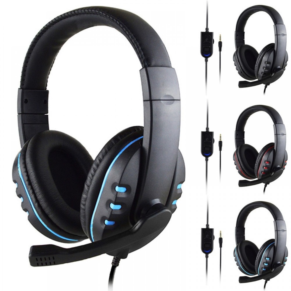 SOONHUA 3.5mm Wired Gaming Headset Deep Bass Game Headphone Professional Computer Gamer Earphone With HD Micr for Computer PC