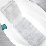 Pvc Foam Bath Mat Hollow With Pillow Suction Cup Anti-skid Bath Mat Universal Bath Mat Can Be Hung Bathroom Accessories