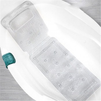 Pvc Foam Bath Mat Hollow With Pillow Suction Cup Anti-skid Bath Mat Universal Bath Mat Can Be Hung Bathroom Accessories