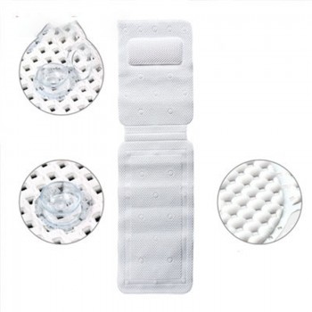 Pvc Foam Bath Mat Hollow With Pillow Suction Cup Anti-skid Bath Mat Universal Bath Mat Can Be Hung Bathroom Accessories