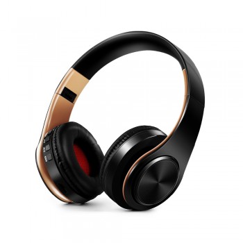 Men gift Gold Wireless headphones Bluetooth earphone Stero headset with Build-in MIC with 3.5mm jack for Xiaomi Samsung IPHONE