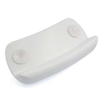 Top quality Eco-friendly flexible PU bath pillow bathtub spa pillow headrest Bathroom supplies with silica gel suction cups