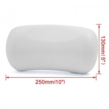 Top quality Eco-friendly flexible PU bath pillow bathtub spa pillow headrest Bathroom supplies with silica gel suction cups
