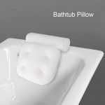 3D Mesh Spa Non-Slip Cushioned Bath Tub Spa Pillow Bathtub with Suction Cups for Neck and Back Bathtub Pillow