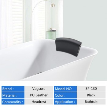 Soft Bathtub Pillow PU Waterproof SPA Back Neck Holder Bath Pillows Square Headrest Neck Bathtub Pillow Cushion Accessories