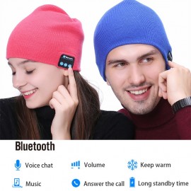 Fashion Beanie Hat Cap Wireless Bluetooth Earphone Smart Headset Speaker Mic Winter Outdoor Sport Stereo Music Hat 18Nov28