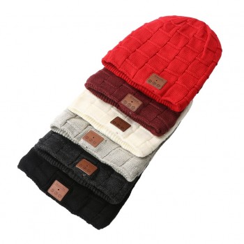 Fashion Beanie Hat Cap Wireless Bluetooth Earphone Smart Headset Speaker Mic Winter Outdoor Sport Stereo Music Hat 18Nov28