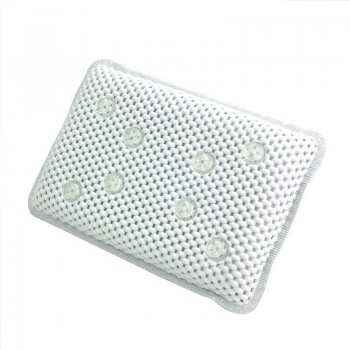 Non-Slip Cushion Bath Tub Spa Pillow PVC Pillows Bath Headrest Great Relaxing Bathtub Suction Cup YS-04