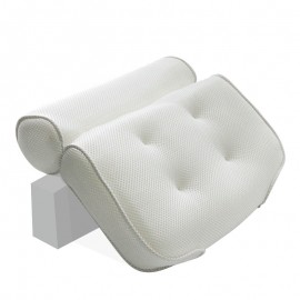 Thickened Bath Pillow Soft SPA Headrest Bathtub Pillow With Backrest Suction Cup Neck Cushion Bathroom Accessories
