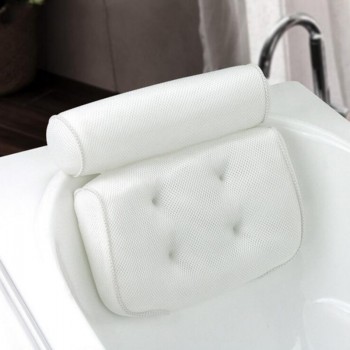 Thickened Bath Pillow Soft SPA Headrest Bathtub Pillow With Backrest Suction Cup Neck Cushion Bathroom Accessories