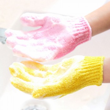 2018 Bathroom Accessories Home amp; Living Shower Gloves Exfoliating Wash Skin Spa Bath Gloves Foam Bath Skid Resistance