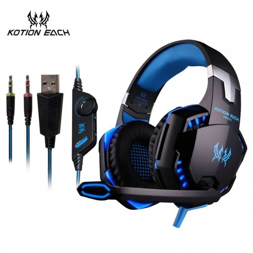 Led 3.5mm Earphone Gaming Headset With Microphone Mic Gamer PC PS4 Game Stereo Gaming Headphone With Microphone For Computer