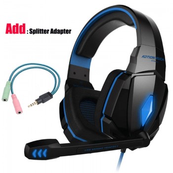 Led 3.5mm Earphone Gaming Headset With Microphone Mic Gamer PC PS4 Game Stereo Gaming Headphone With Microphone For Computer