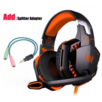 Led 3.5mm Earphone Gaming Headset With Microphone Mic Gamer PC PS4 Game Stereo Gaming Headphone With Microphone For Computer
