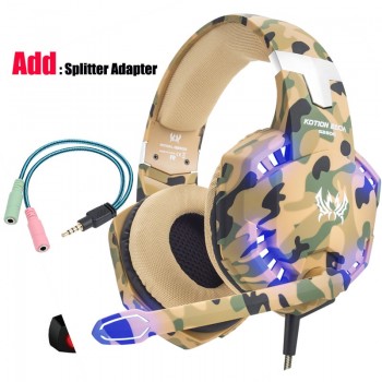 Led 3.5mm Earphone Gaming Headset With Microphone Mic Gamer PC PS4 Game Stereo Gaming Headphone With Microphone For Computer