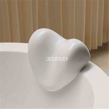 MYD-18169 Universal Heart-shaped Bathtub Pillow Household Bathroom Soft Texture Comfortable Bath Pillow White/Pink Hot Selling