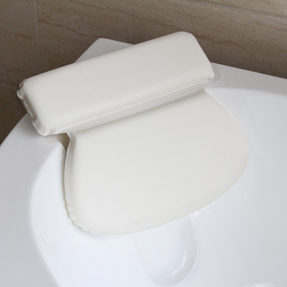 PU Foams Bathtub Pillow Spa Supplie Bathtub Pillow Eco-Friendly Waterproof Comfortable  Sucker Bath Head Pillow 36X31cm