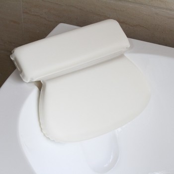 PU Foams Bathtub Pillow Spa Supplie Bathtub Pillow Eco-Friendly Waterproof Comfortable  Sucker Bath Head Pillow 36X31cm