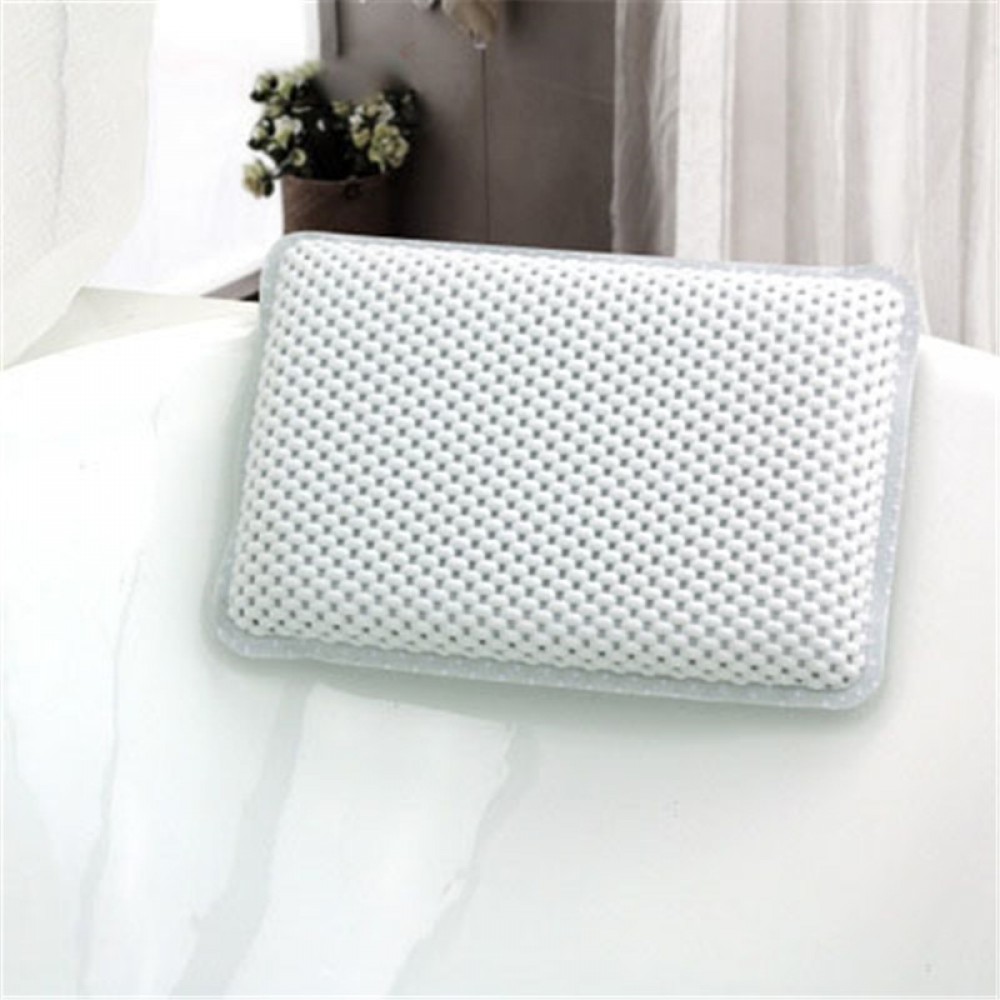 Sponge Non-slip Bath Mat Suction Cup Bathtub Pillow SPA Neck Pillow Can Be Hung Bathroom Accessories Easy To Clean