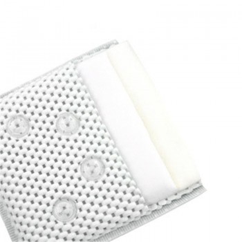 Sponge Non-slip Bath Mat Suction Cup Bathtub Pillow SPA Neck Pillow Can Be Hung Bathroom Accessories Easy To Clean