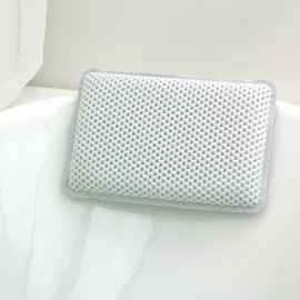 Flexible Soft PU Bath Pillow Bathtub Spa Pillow Headrest Bathroom Supplies Shoulder Neck Pillow With Silica Gel Suction Cups