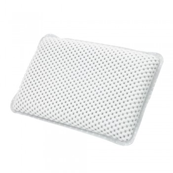 Flexible Soft PU Bath Pillow Bathtub Spa Pillow Headrest Bathroom Supplies Shoulder Neck Pillow With Silica Gel Suction Cups