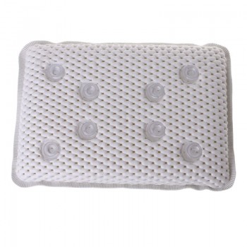 Non-slip Bathtub Pillow Soft Bath SPA Headrest Waterproof With Suction Cups 29x20cm Breathable Soft Bathtub Pillow
