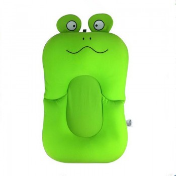 LM1131 Frog Design Foldable Baby Bath Tub Bathtub Pad Newborn Baby Pillow Bath Seat Infant Bathtub Support Blooming Bath Mat