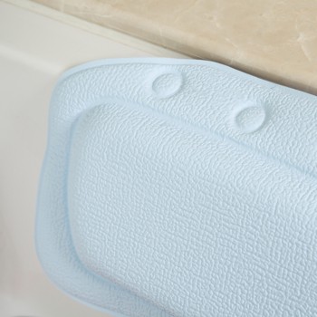 Hot PVC Home Spa bath pillow massager with Suction Cup Soft Head rest Bathtub Cushion Bathroom Accessories