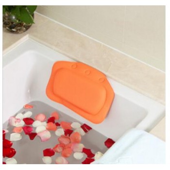 Hot PVC Home Spa bath pillow massager with Suction Cup Soft Head rest Bathtub Cushion Bathroom Accessories