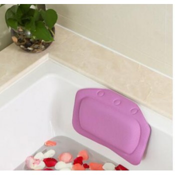 Hot PVC Home Spa bath pillow massager with Suction Cup Soft Head rest Bathtub Cushion Bathroom Accessories