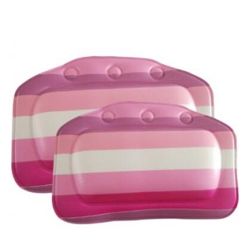 Hot PVC Home Spa bath pillow massager with Suction Cup Soft Head rest Bathtub Cushion Bathroom Accessories