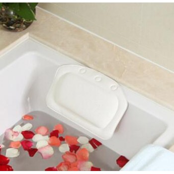 Hot PVC Home Spa bath pillow massager with Suction Cup Soft Head rest Bathtub Cushion Bathroom Accessories