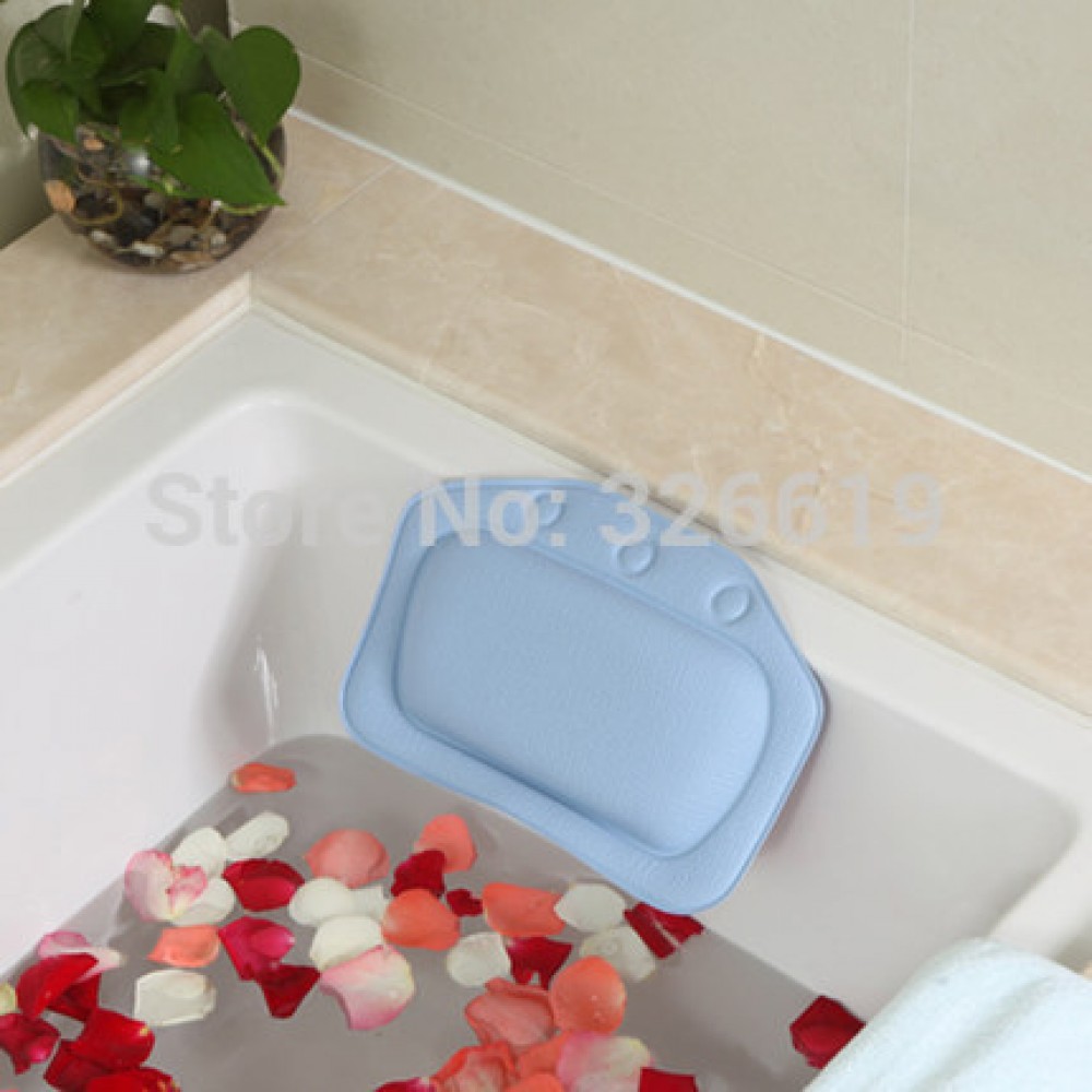 Bathroom tub pillow bathtub pillow headrest sucker waterproof coarse grain soft bath pillow Bathroom SPA soft pillows