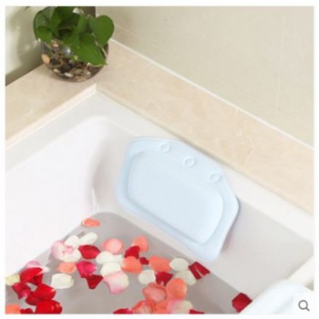 Bathroom tub pillow bathtub pillow headrest sucker waterproof coarse grain soft bath pillow Bathroom SPA soft pillows