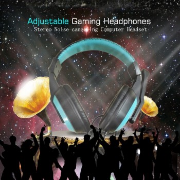 Gaming Headset 3.5mm Jack Game Earphone With Microphone Adjustable Headphones For Computer PC Bass Stereo Gaming Headphones