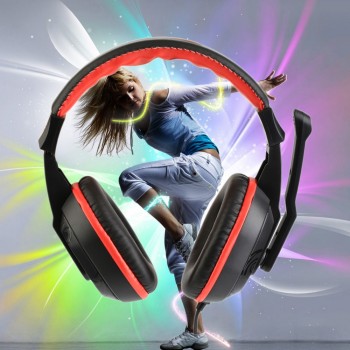Gaming Headset 3.5mm Jack Game Earphone With Microphone Adjustable Headphones For Computer PC Bass Stereo Gaming Headphones