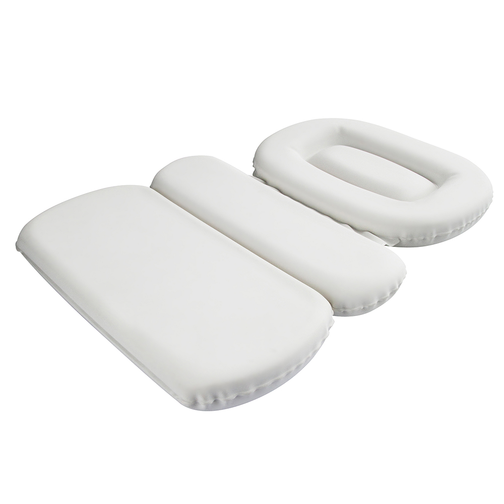 Non-slip Spa Bath Pillow Mat Powerful Suction Cups Thick Foam Bathtub Cushion Soft Shoulder Neck Support for Tub Bathing 3 Panel